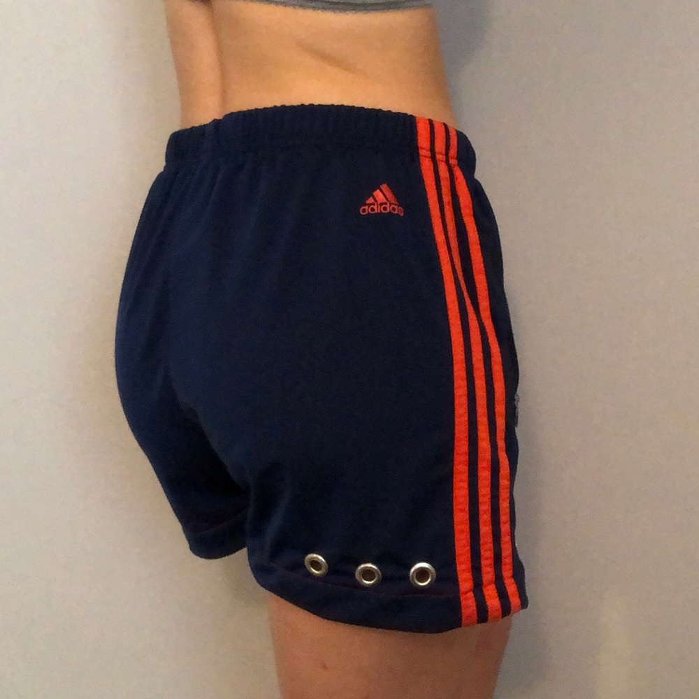 Adidas Custom Shorts w Silver Grommets & Pockets